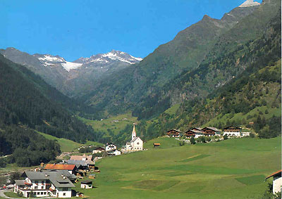 Berge Drfer und Almen