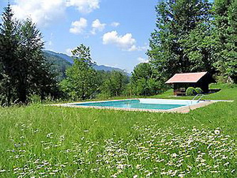 Liegewiese und Pool